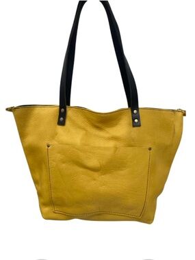 Portland Leather Pomelo Large Tote with Black Handles